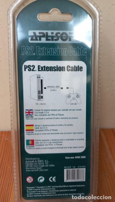 Videojuegos y consolas: CABLE EXTENSION 2 METROS PS2 PARA PLAYSTATION 2 - Foto 2