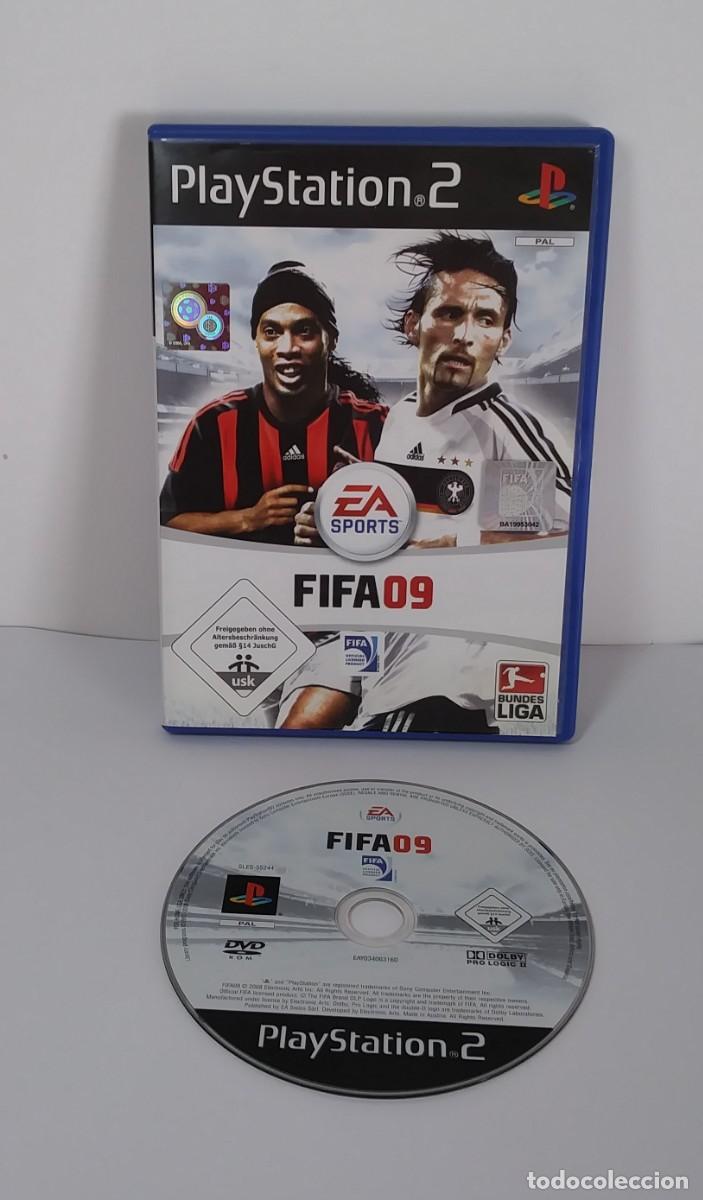 Videojuegos y consolas: FIFA 09 PS2 PAL ALEM&Aacute;N SIN MANUAL - Foto 2