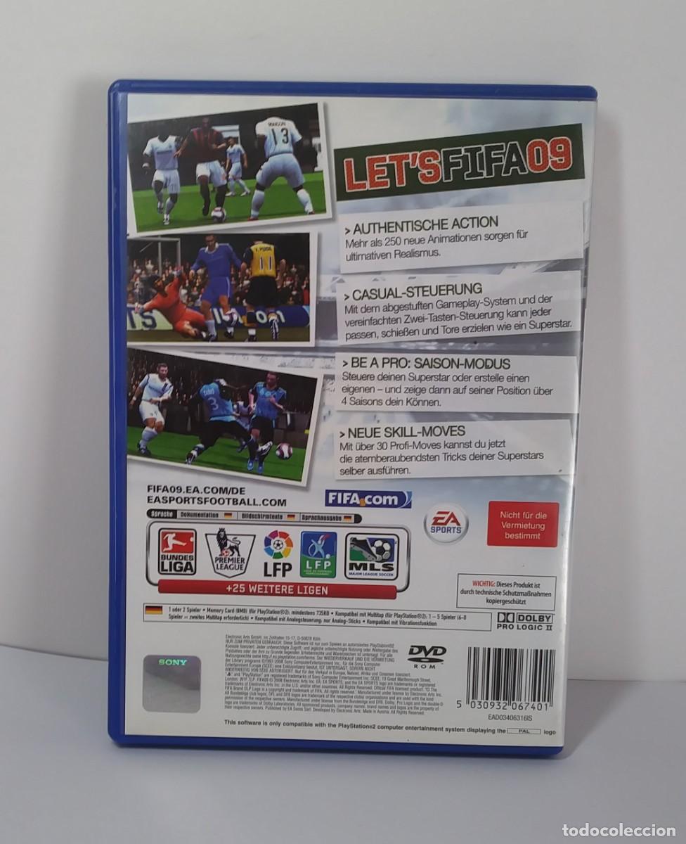 Videojuegos y consolas: FIFA 09 PS2 PAL ALEM&Aacute;N SIN MANUAL - Foto 3