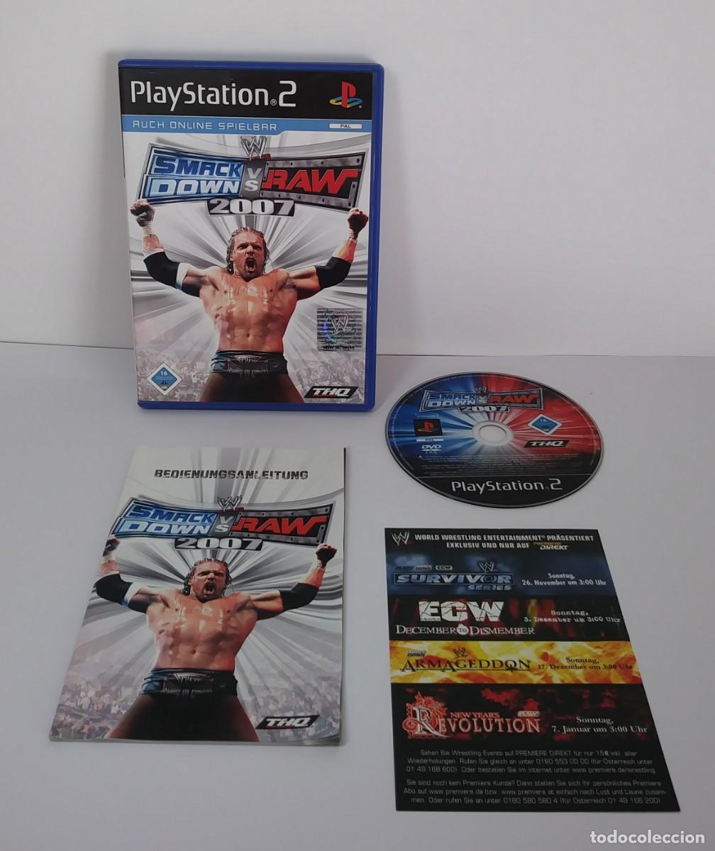 Videojuegos y consolas: SMACKDOWN VS. RAW 2007 PS2 PAL EU COMPLETO - Foto 2