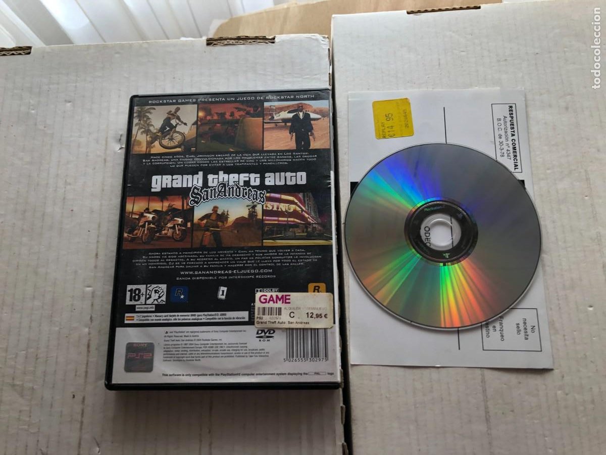 grand theft auto san andreas gta andrea ps2 pla - Comprar Videojogos e  Consolas PS2 no todocoleccion