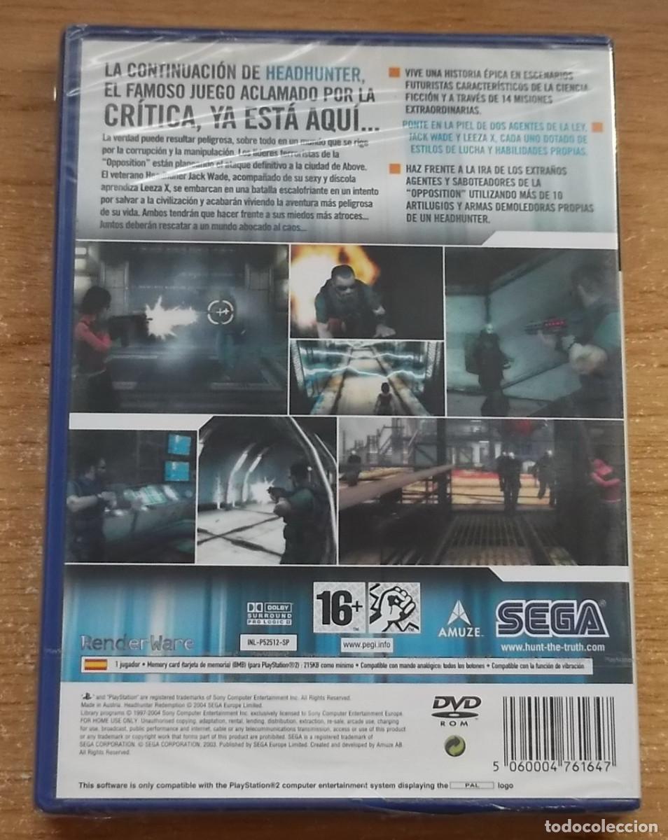 Videojuegos y consolas: HEADHUNTER REDEMPTION PS2 PAL ESPA&Ntilde;A, PRECINTADO - Foto 2