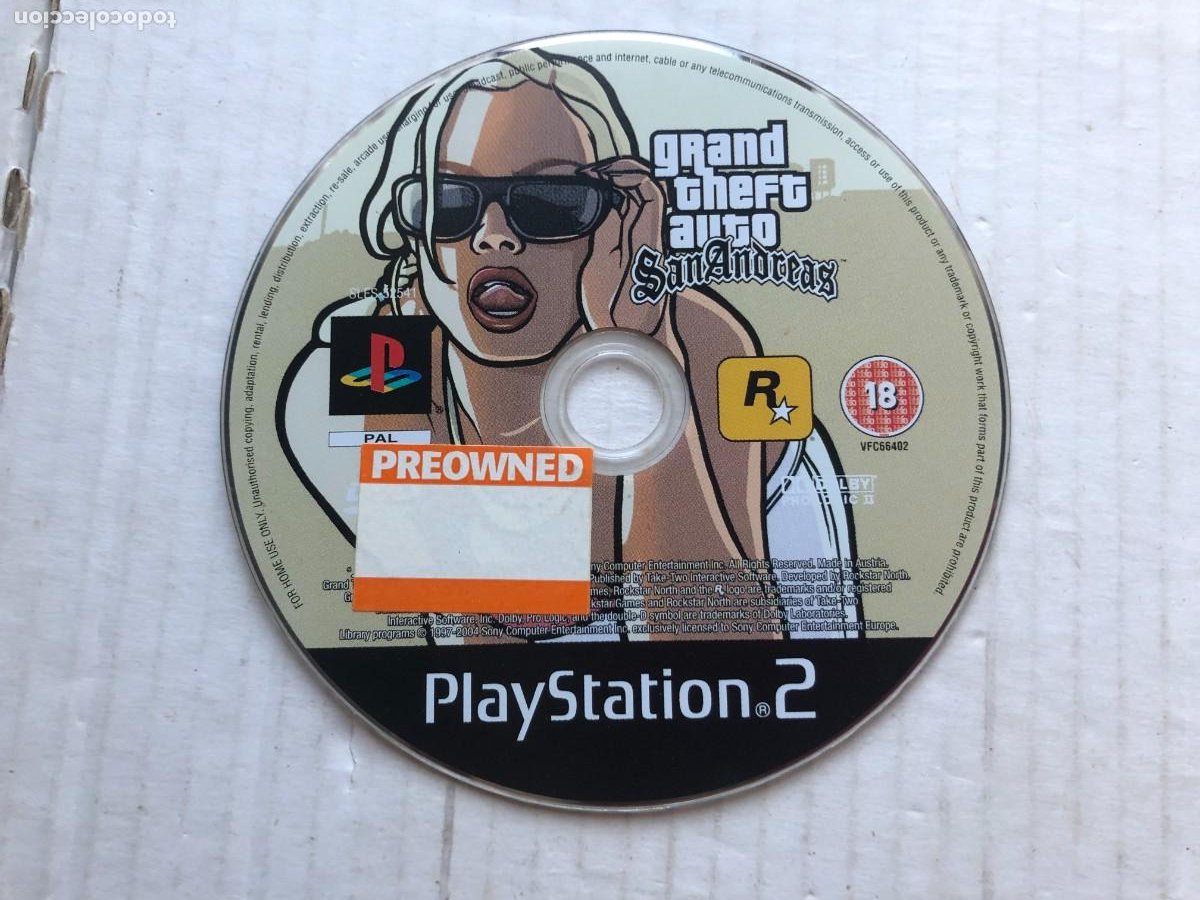 grand theft auto san andreas gta andrea ps2 pla - Comprar Videojogos e  Consolas PS2 no todocoleccion