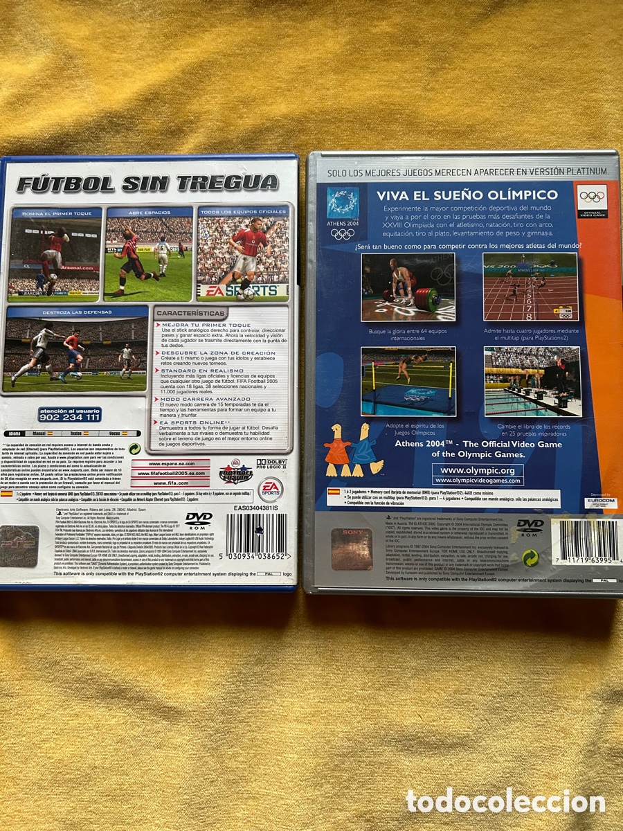 Videojuegos y consolas: Pack Ps2 FIFA 2005/Athens 2004 - Foto 2