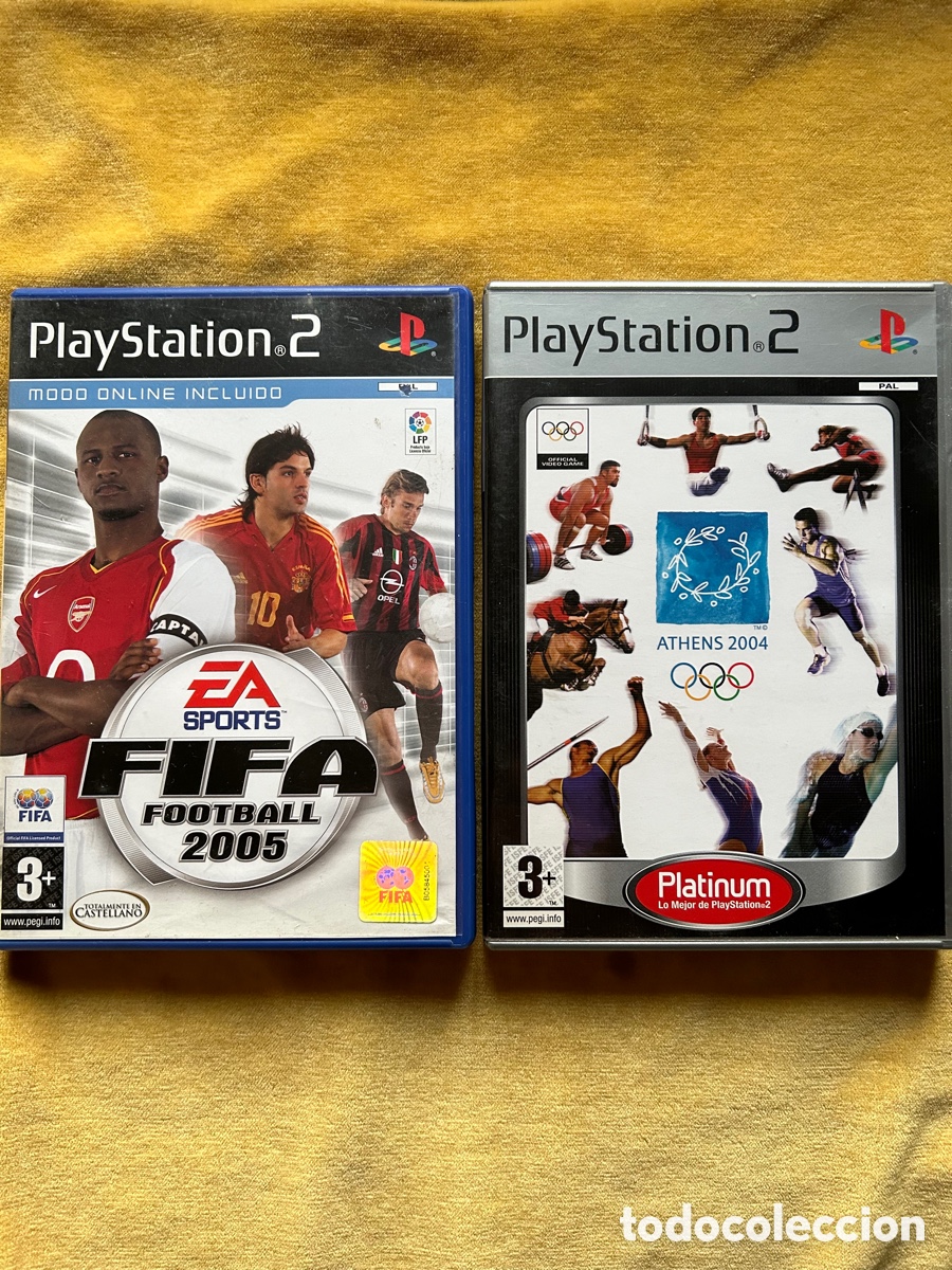 Videojuegos y consolas: Pack Ps2 FIFA 2005/Athens 2004 - Foto 1