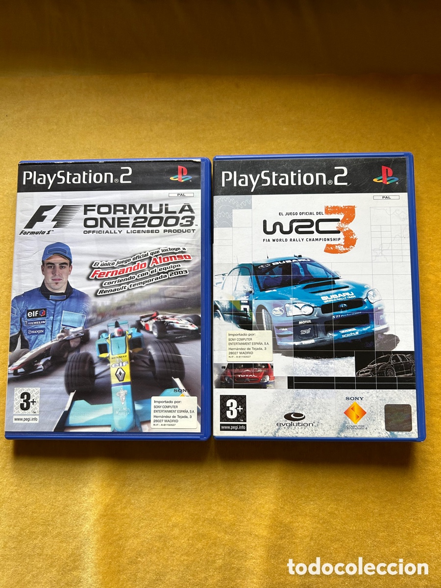 Videojuegos y consolas: Pack Ps2 F1 2003/ WRC 3 - Foto 1