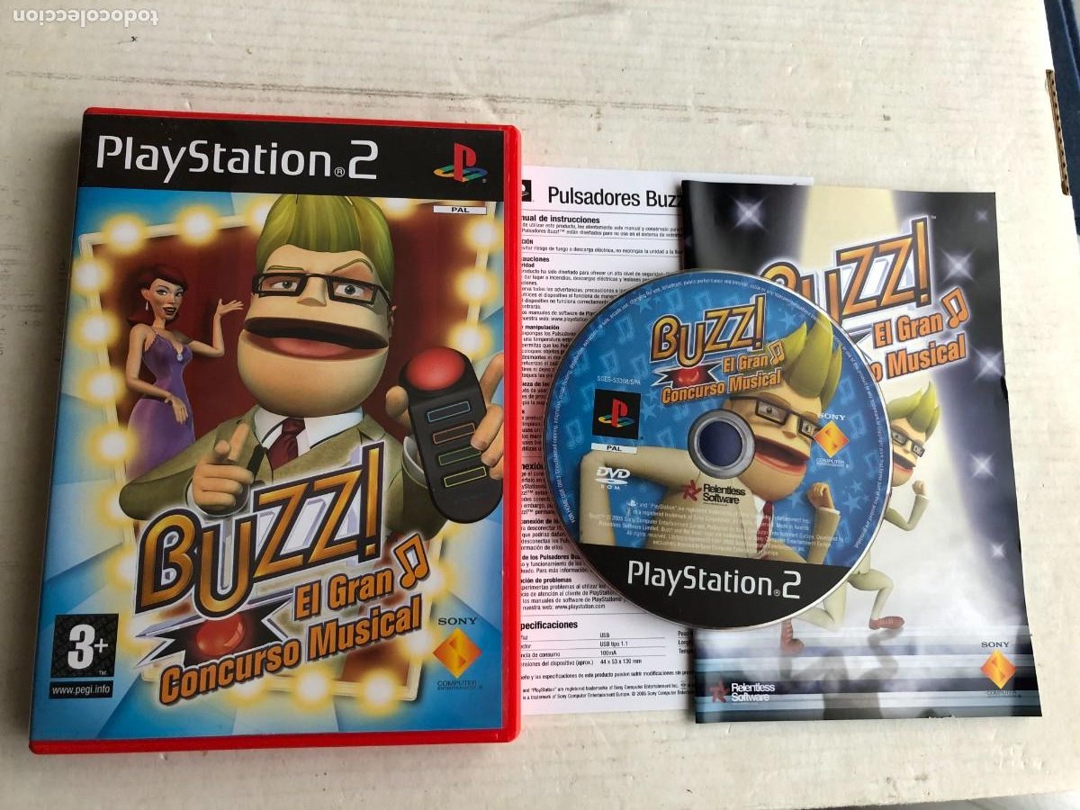 Juego Buzz el gran concurso musical Ps2