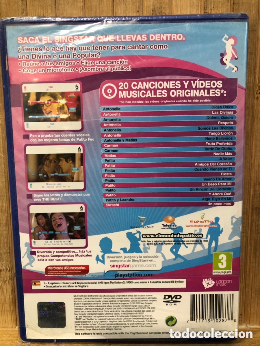 Videojuegos y consolas: Singstar Patito Feo ( PS2 ) - Precintado - - Foto 2
