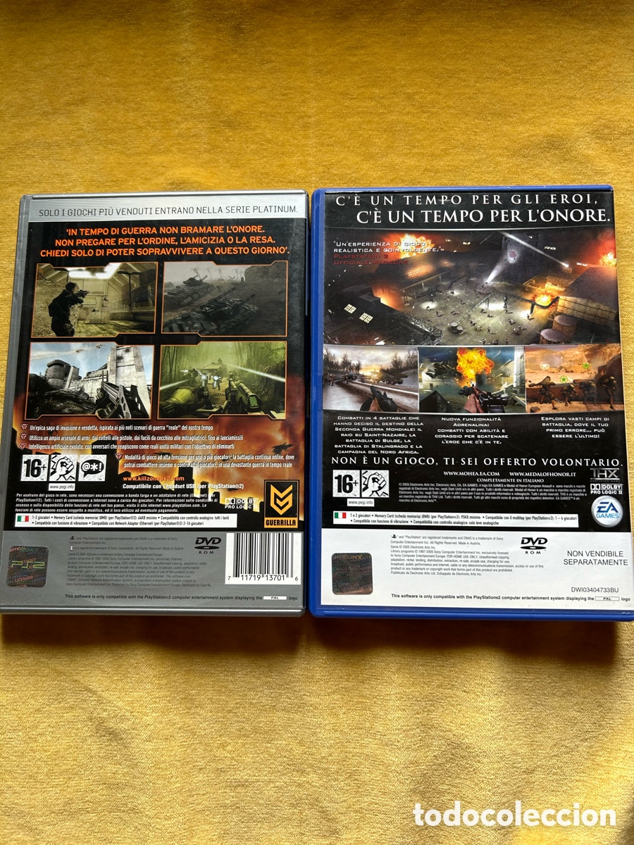 Videojuegos y consolas: Pack Ps2 Medal of honor/Killzone - Foto 2