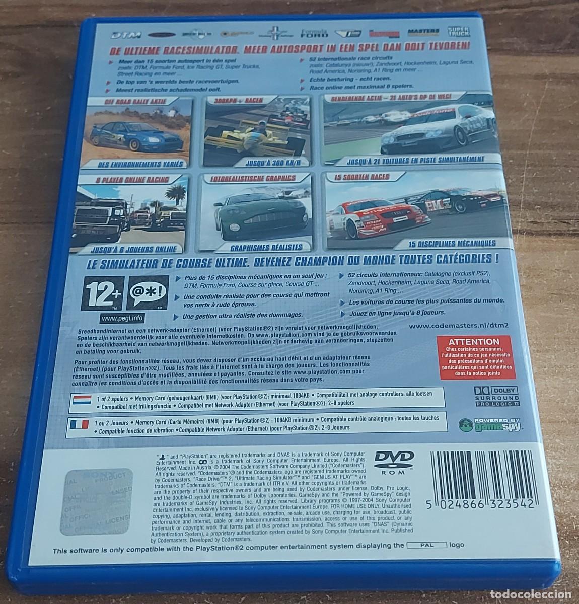 Videojuegos y consolas: DTM RACE DRIVER 2 PS2 PAL FRANCIA COMPLETO CODEMASTERS - Foto 2