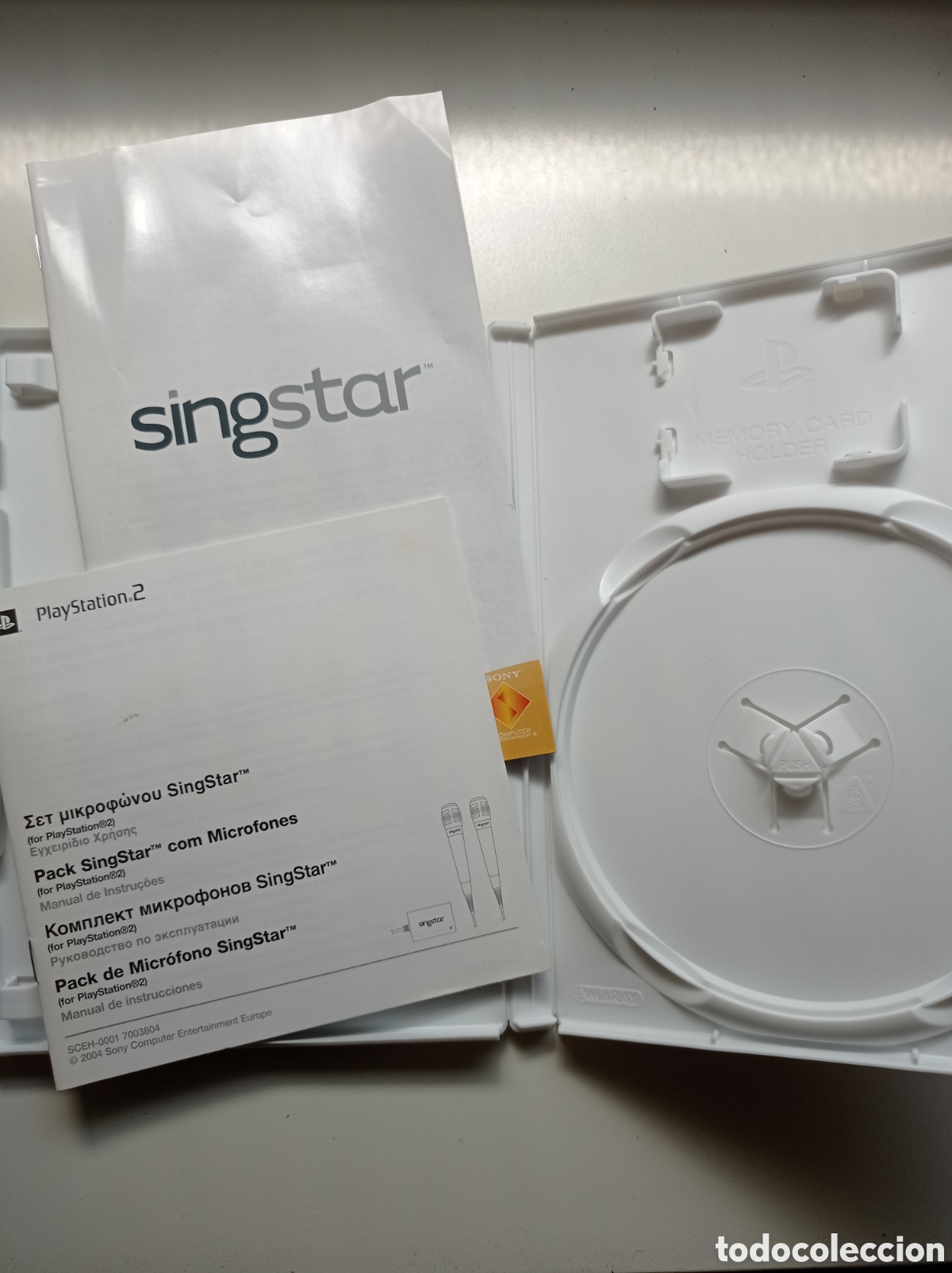 Videojuegos y consolas: Car&aacute;tula vac&iacute;a Singstar PS2 - Foto 3