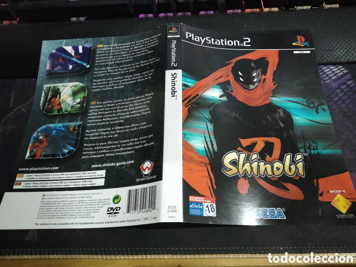 Videojuegos y consolas: Car&aacute;tula shinobi ps2 - Foto 1