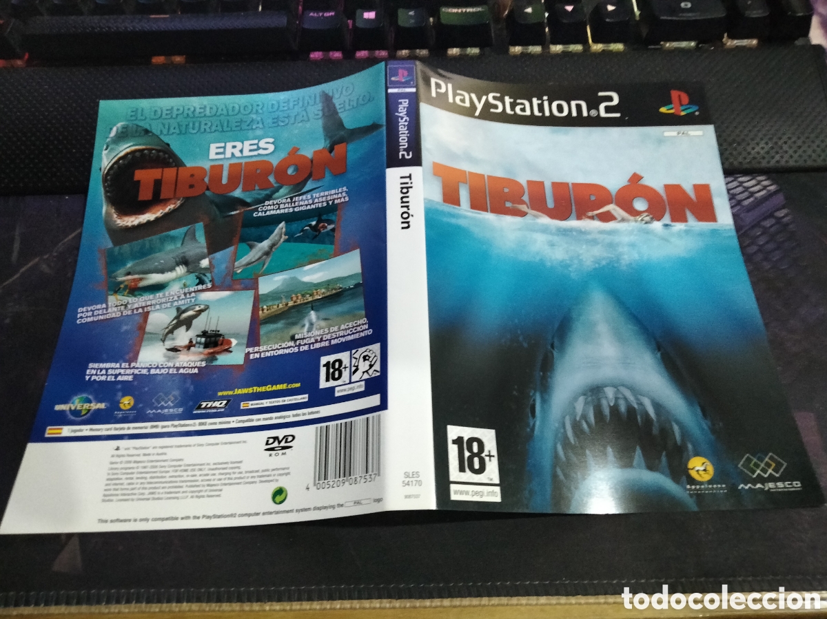Videojuegos y consolas: Car&aacute;tula tibur&oacute;n ps2 - Foto 1