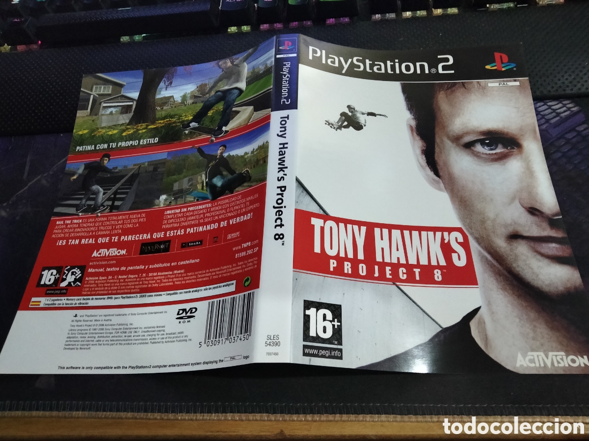 Videojuegos y consolas: Car&aacute;tula Tony hawks project 8 ps2 - Foto 1