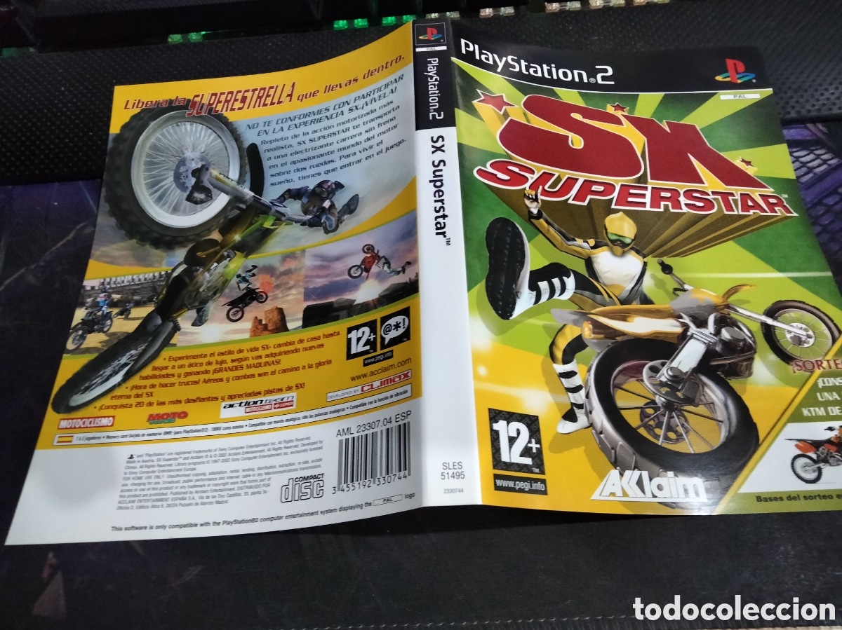 Videojuegos y consolas: Car&aacute;tula sx Superstar ps2 - Foto 1