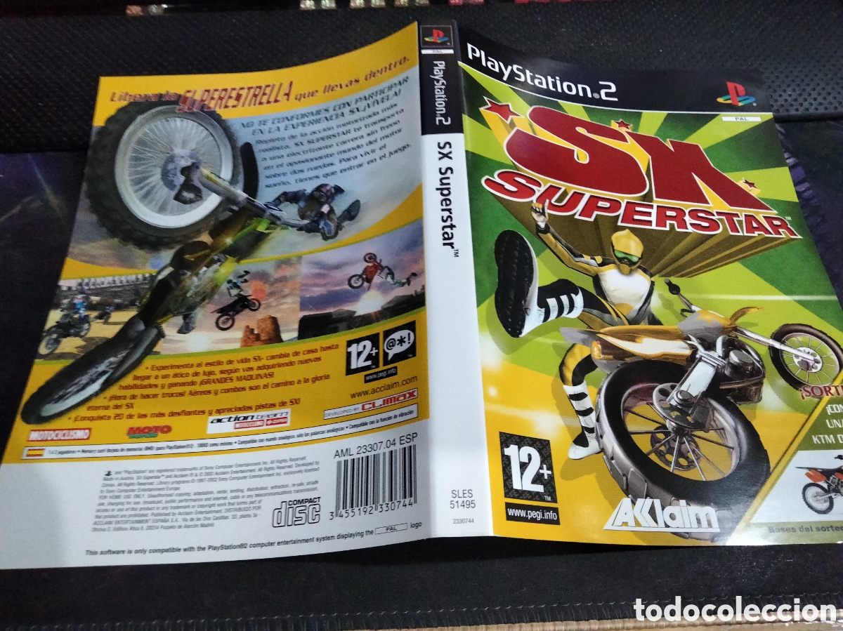 Videojuegos y consolas: Car&aacute;tula sx Superstar ps2 - Foto 1