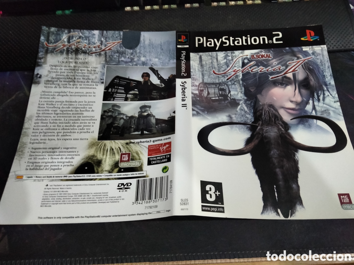 Videojuegos y consolas: Car&aacute;tula syberia 2 ps2 - Foto 1