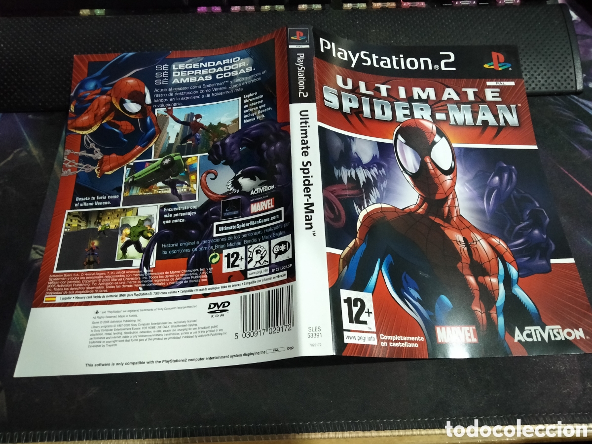 Videojuegos y consolas: Car&aacute;tula ultimate spider-man ps2 - Foto 1