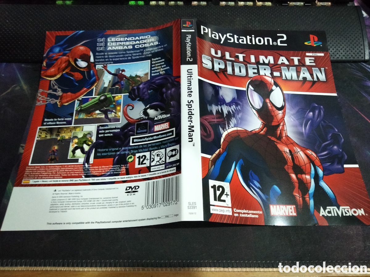 Videojuegos y consolas: Car&aacute;tula ultimate spider-man ps2 - Foto 1