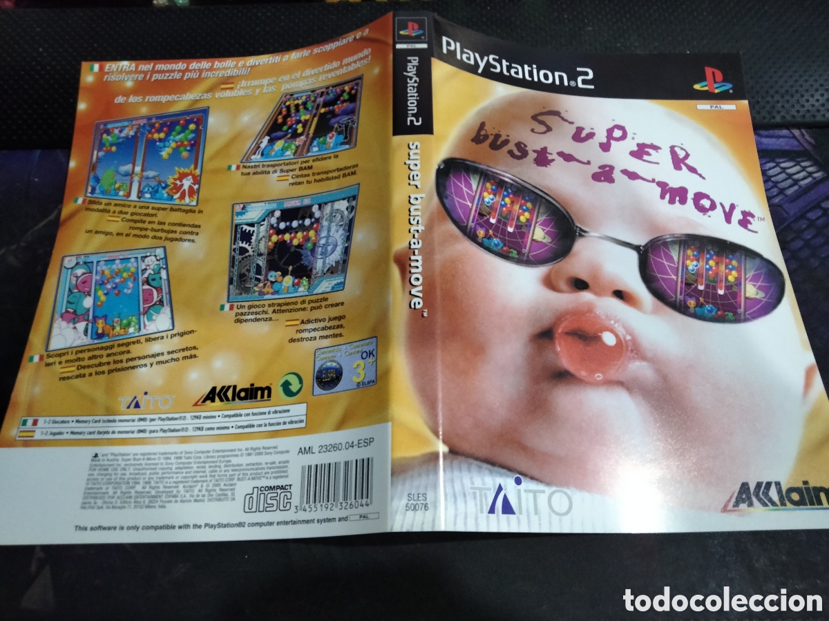 Videojuegos y consolas: Car&aacute;tula super bust-a-move ps2 - Foto 1