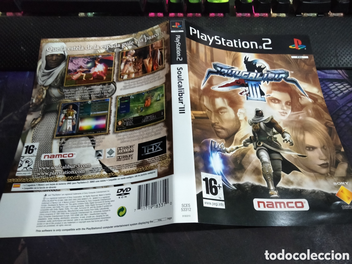 Videojuegos y consolas: Car&aacute;tula soulcalibur 3 ps2 - Foto 1