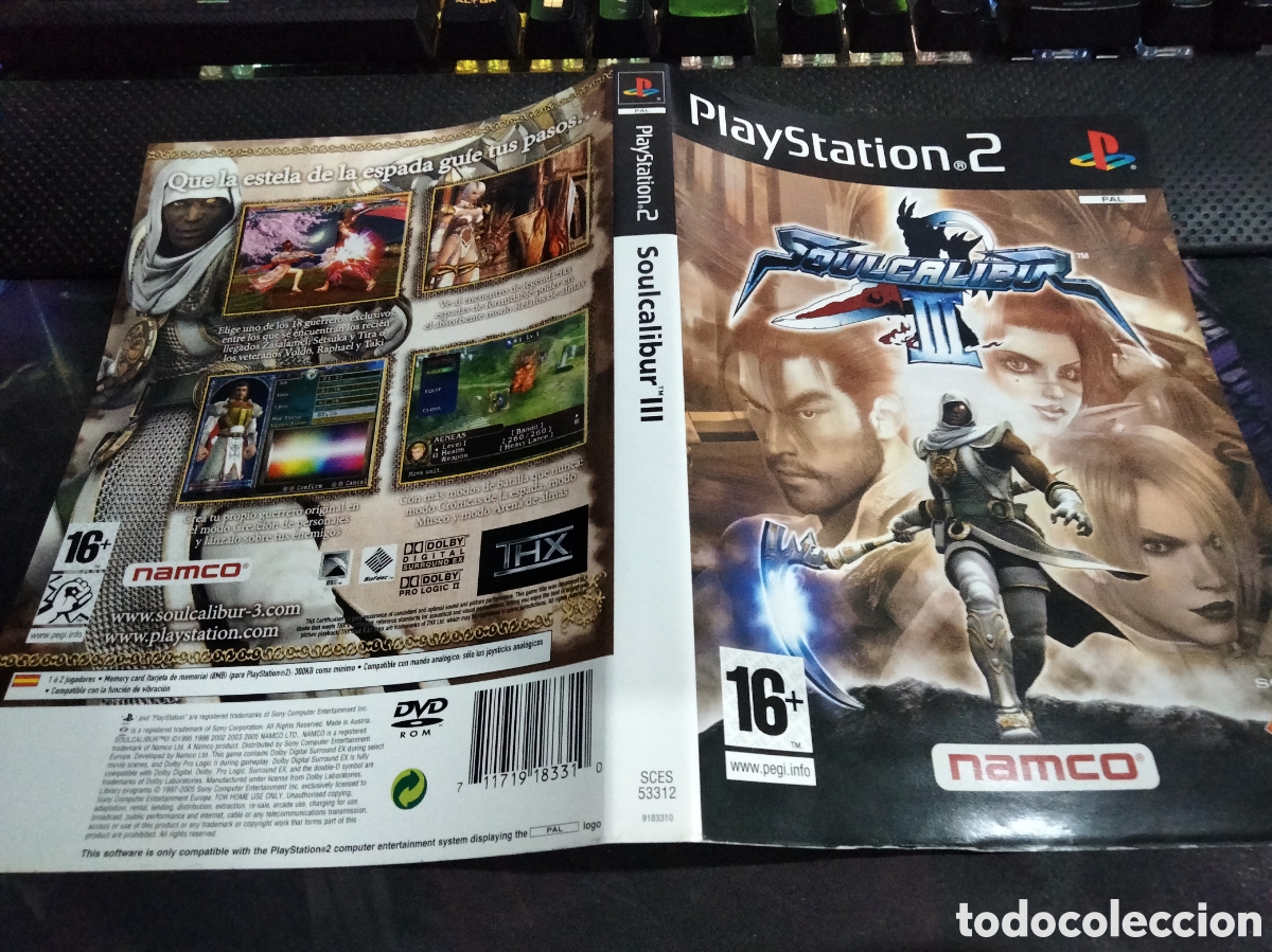 Videojuegos y consolas: Car&aacute;tula soulcalibur 3 ps2 - Foto 1