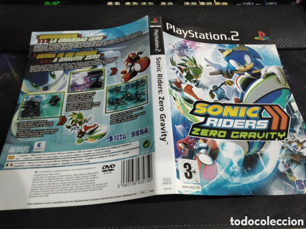 Videojuegos y consolas: Car&aacute;tula Sonic Riders zero Gravity ps2 - Foto 1