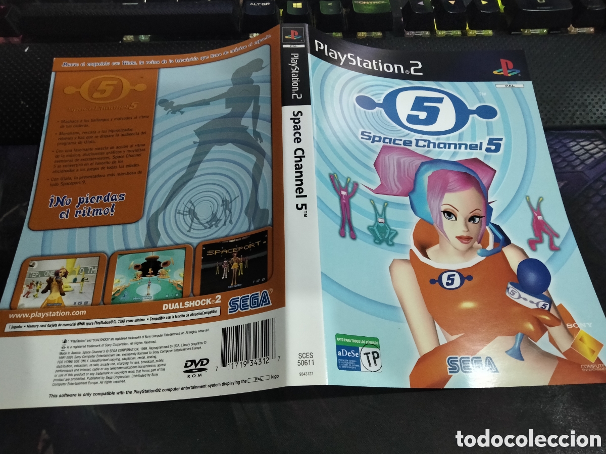 Videojuegos y consolas: Car&aacute;tula space Channel 5 ps2 - Foto 1