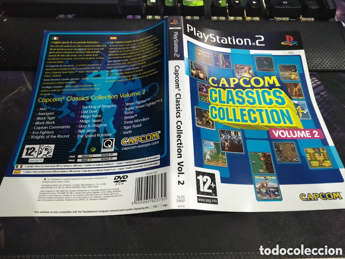 Videojuegos y consolas: Car&aacute;tula Capcom cl&aacute;ssics collection ps2 - Foto 1