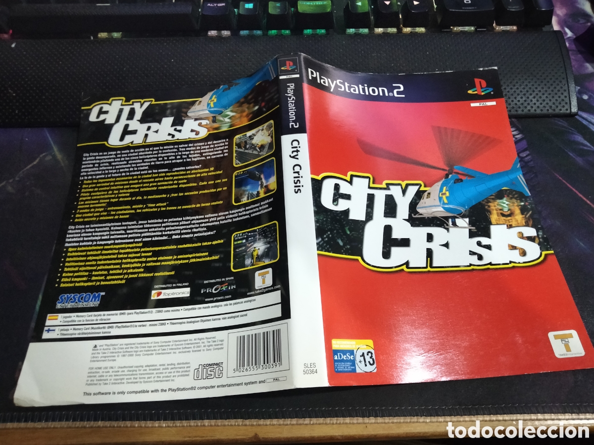 Videojuegos y consolas: Car&aacute;tula city crisis ps2 - Foto 1