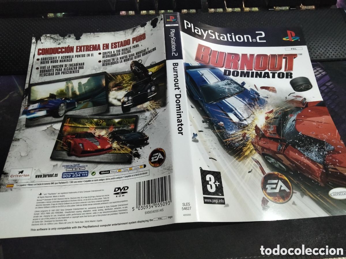 Videojuegos y consolas: Car&aacute;tula Burnout dominator ps2 - Foto 1