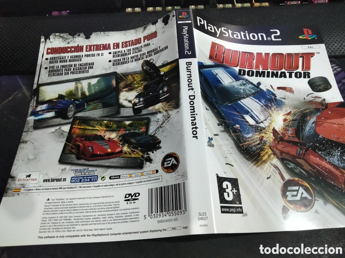 Videojuegos y consolas: Car&aacute;tula Burnout dominator ps2 - Foto 1
