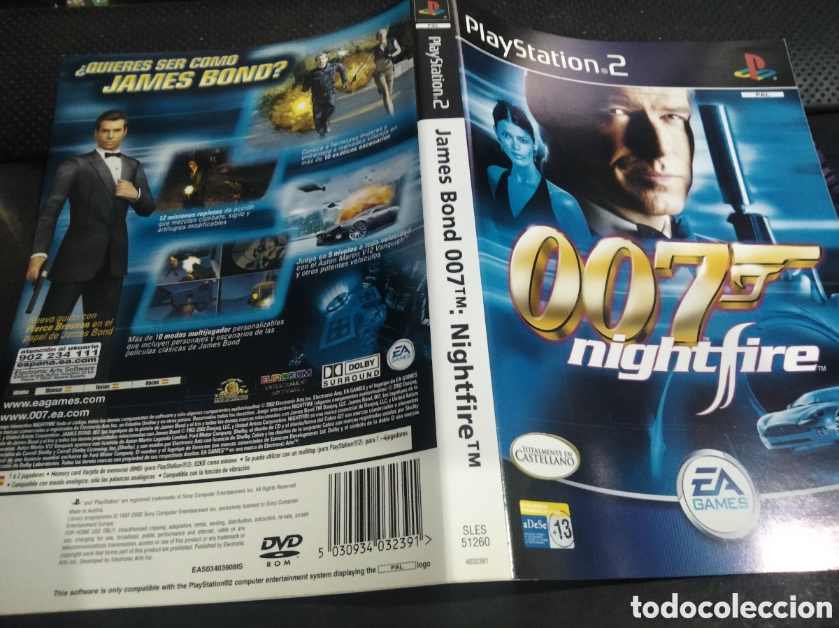 Videojuegos y consolas: Car&aacute;tula 007 nightfire ps2 - Foto 1