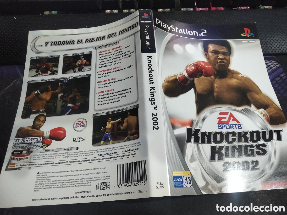 Videojuegos y consolas: Car&aacute;tula knockout kings 2002 ps2 - Foto 1