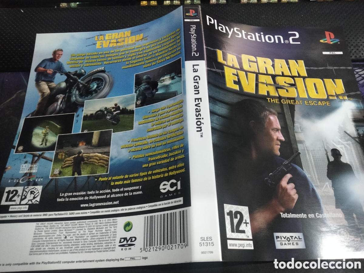 Videojuegos y consolas: Car&aacute;tula la gran evasi&oacute;n ps2 - Foto 1