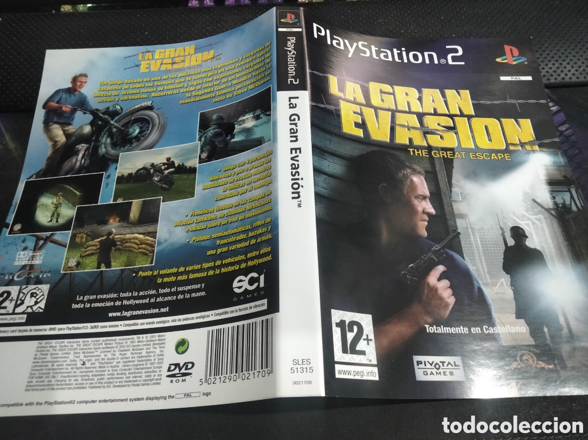 Videojuegos y consolas: Car&aacute;tula la gran evasi&oacute;n ps2 - Foto 1