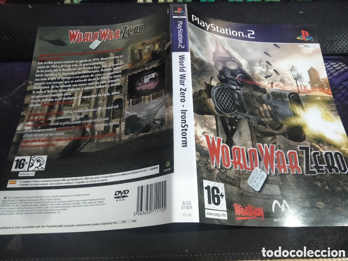 Videojuegos y consolas: Car&aacute;tula world war zero ps2 - Foto 1
