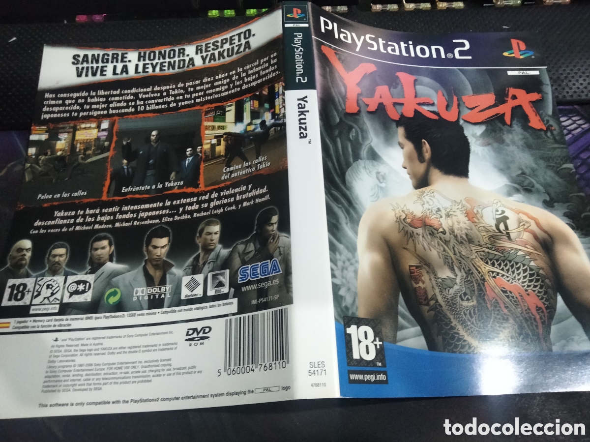 Videojuegos y consolas: Car&aacute;tula yakuza ps2 - Foto 1