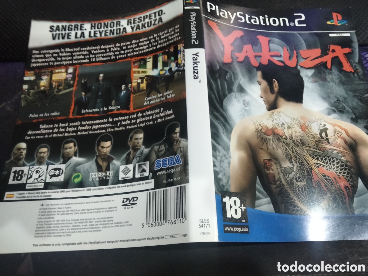 Videojuegos y consolas: Car&aacute;tula yakuza ps2 - Foto 1