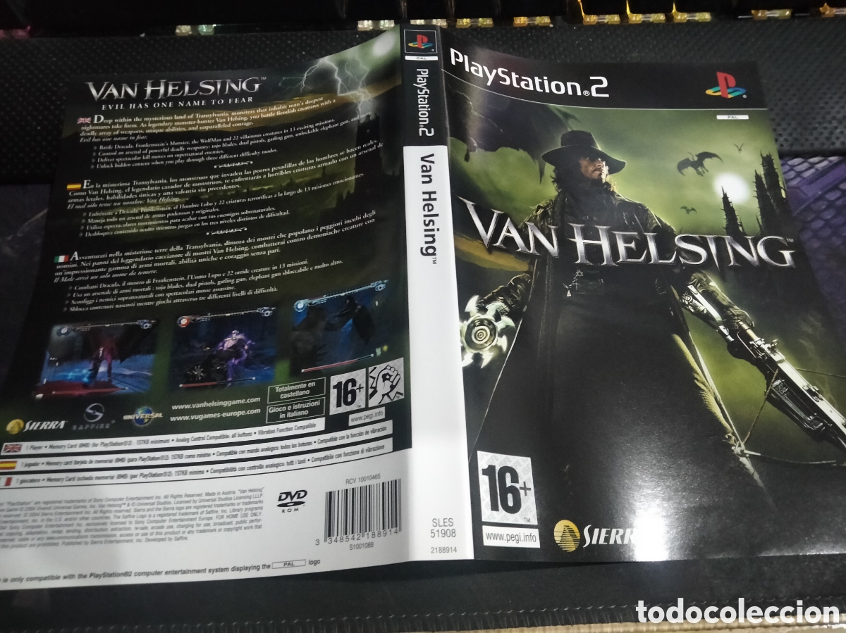 Videojuegos y consolas: Car&aacute;tula van helsing ps2 - Foto 1