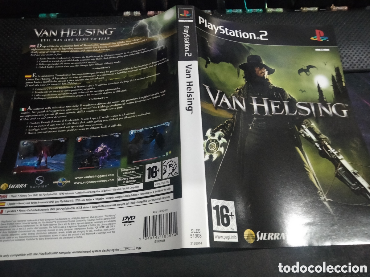 Videojuegos y consolas: Car&aacute;tula van helsing ps2 - Foto 1