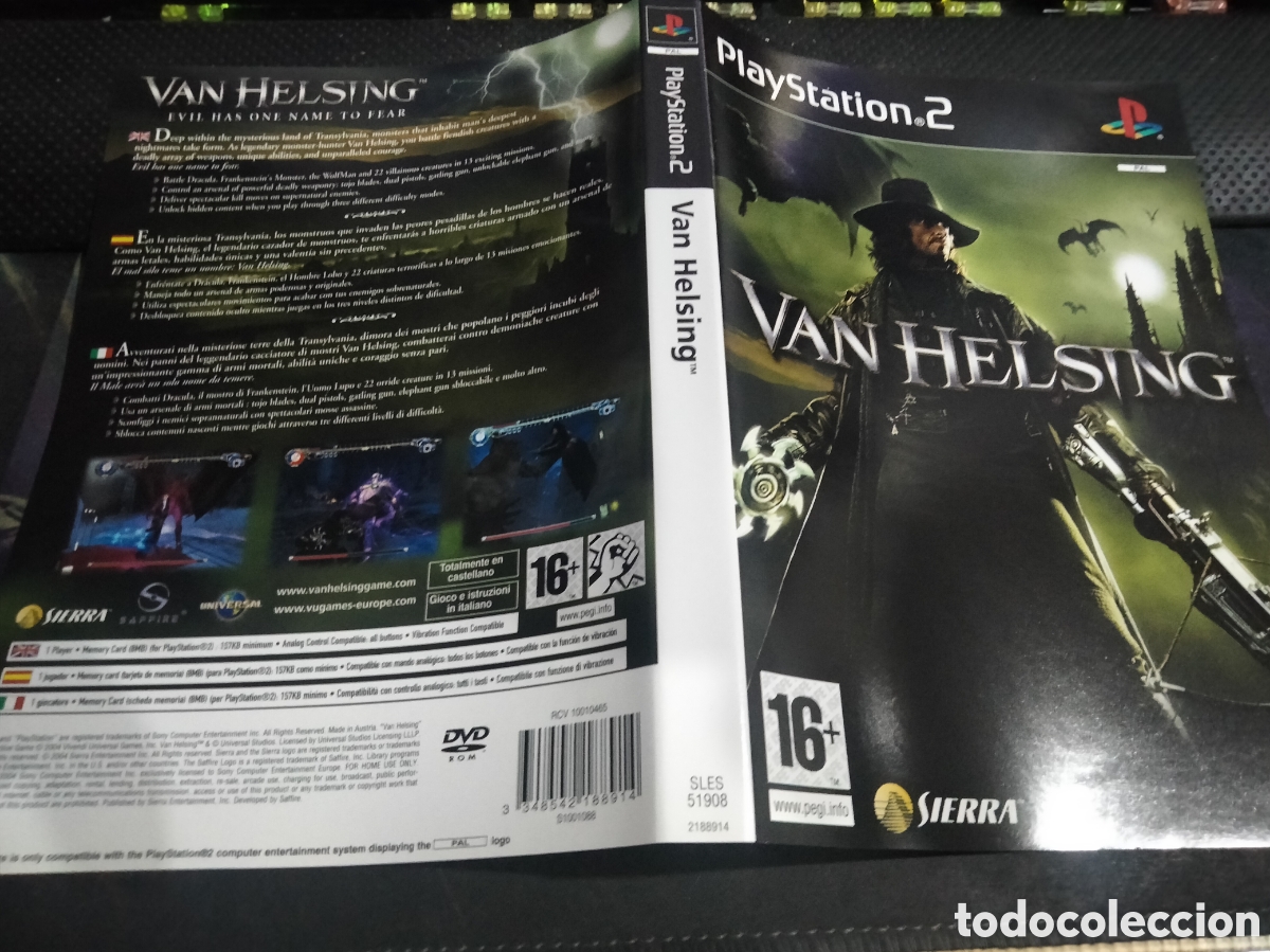 Videojuegos y consolas: Car&aacute;tula van helsing ps2 - Foto 1