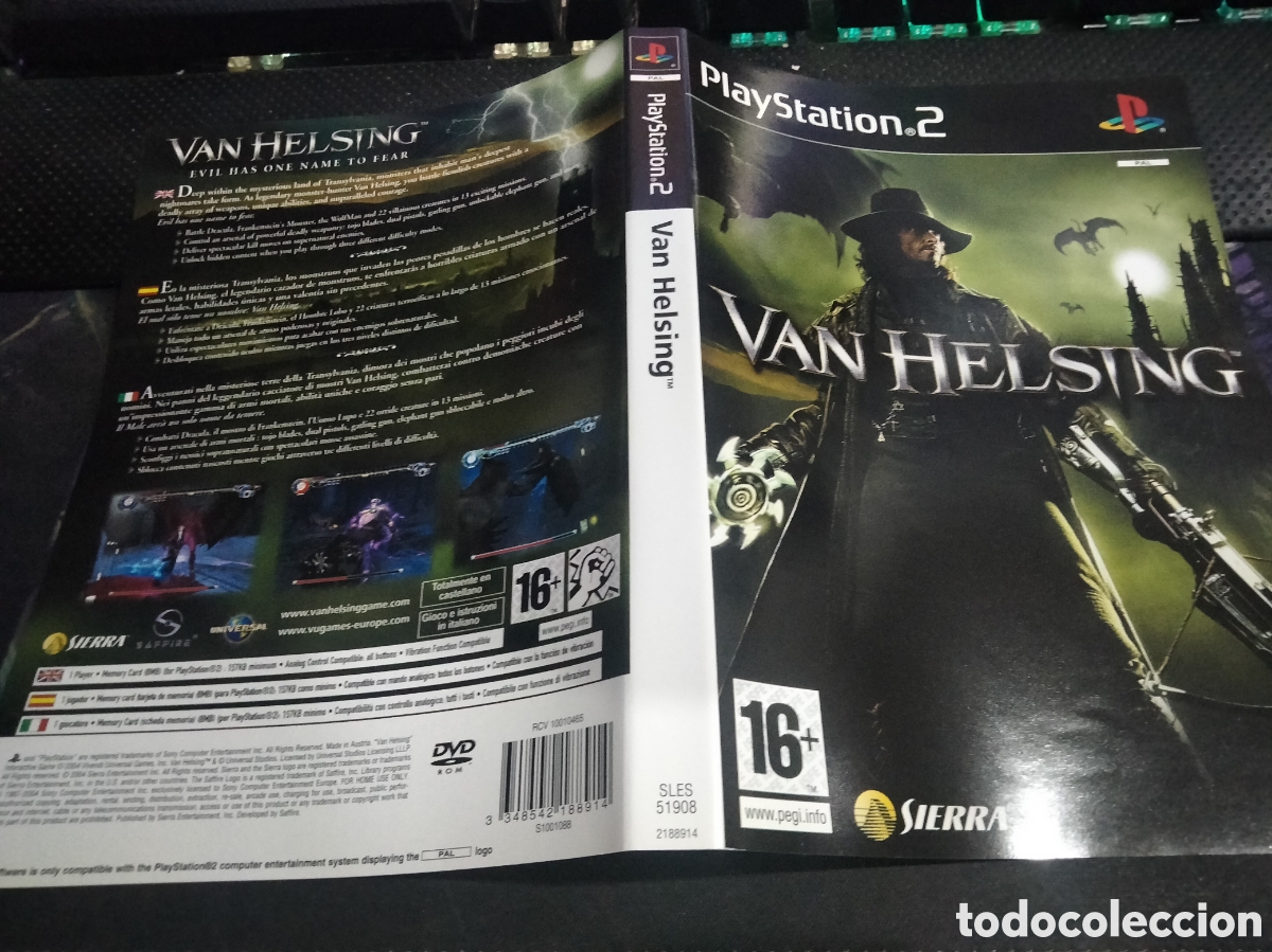 Videojuegos y consolas: Car&aacute;tula van helsing ps2 - Foto 1