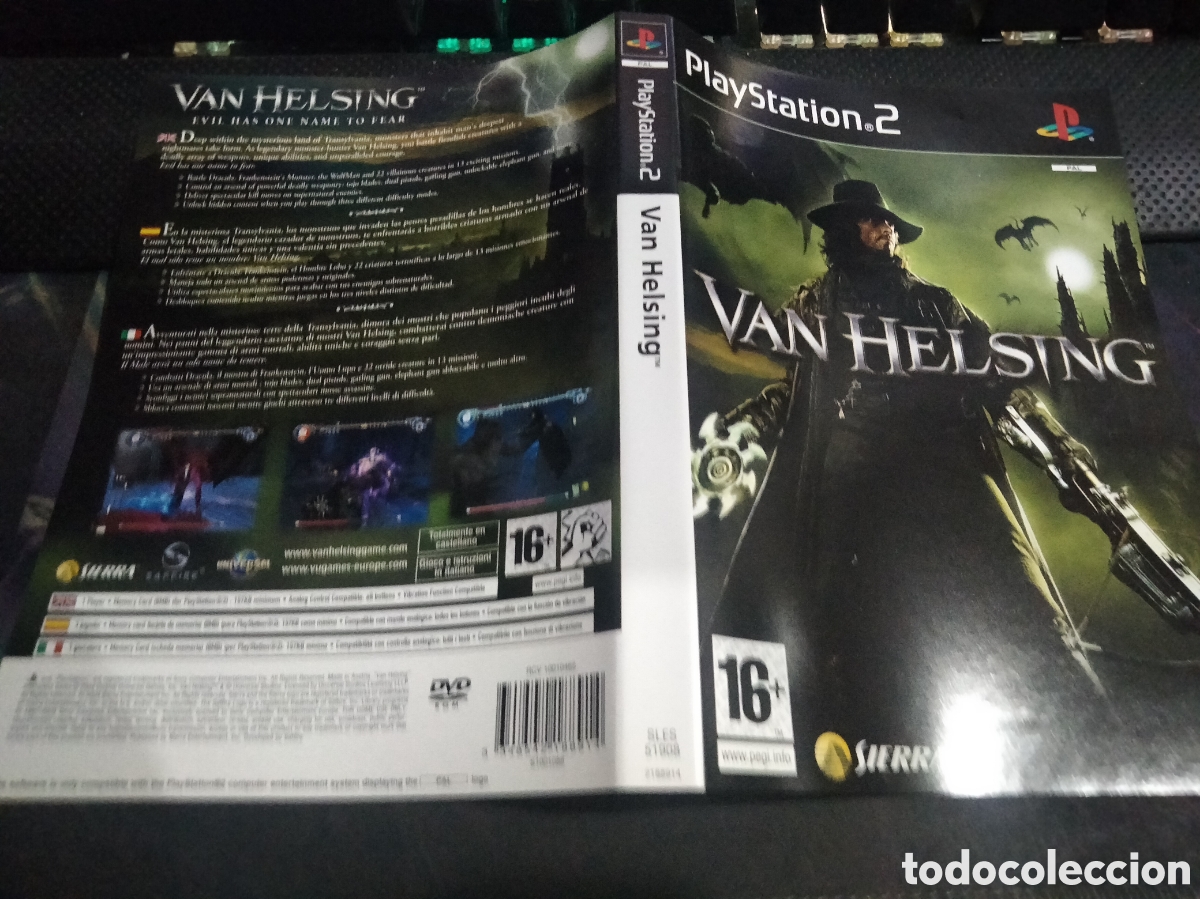 Videojuegos y consolas: Car&aacute;tula van helsing ps2 - Foto 1