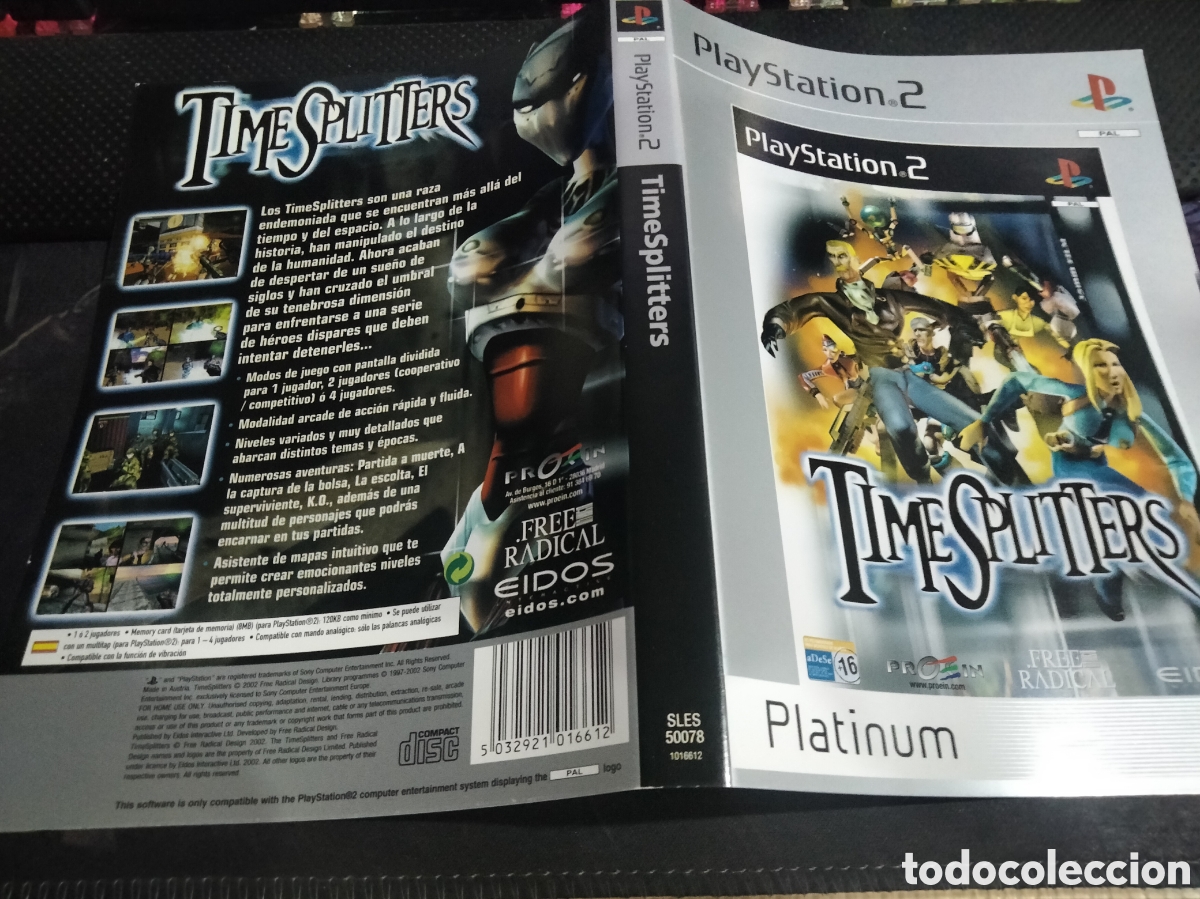 Videojuegos y consolas: Car&aacute;tula time splitters ps2 - Foto 1