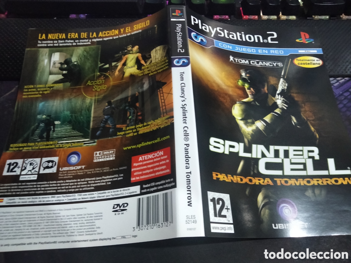 Videojuegos y consolas: Car&aacute;tula splinter cell Pandora tomorrow ps2 - Foto 1