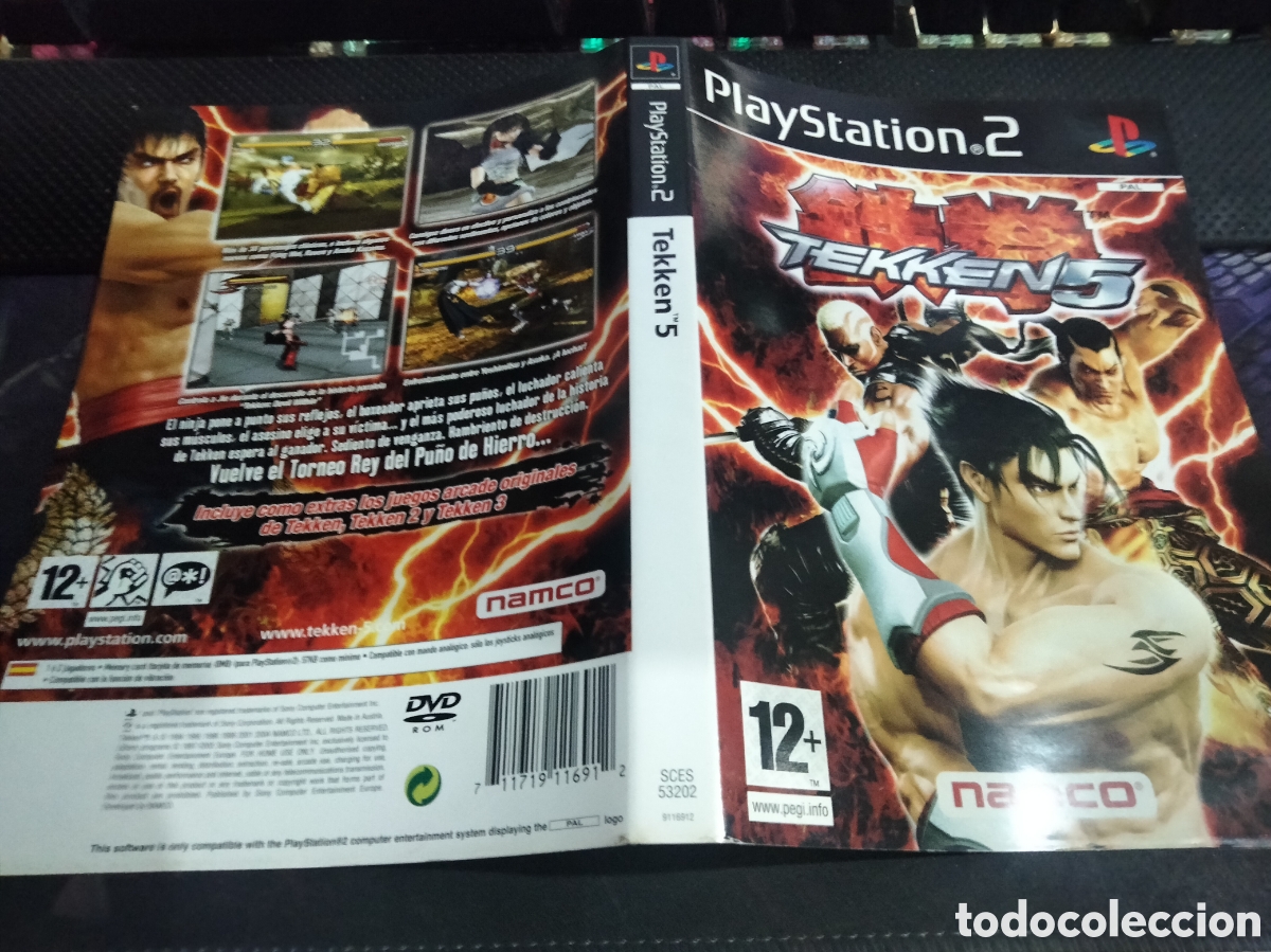 Videojuegos y consolas: Car&aacute;tula Tekken 5 ps2 - Foto 1