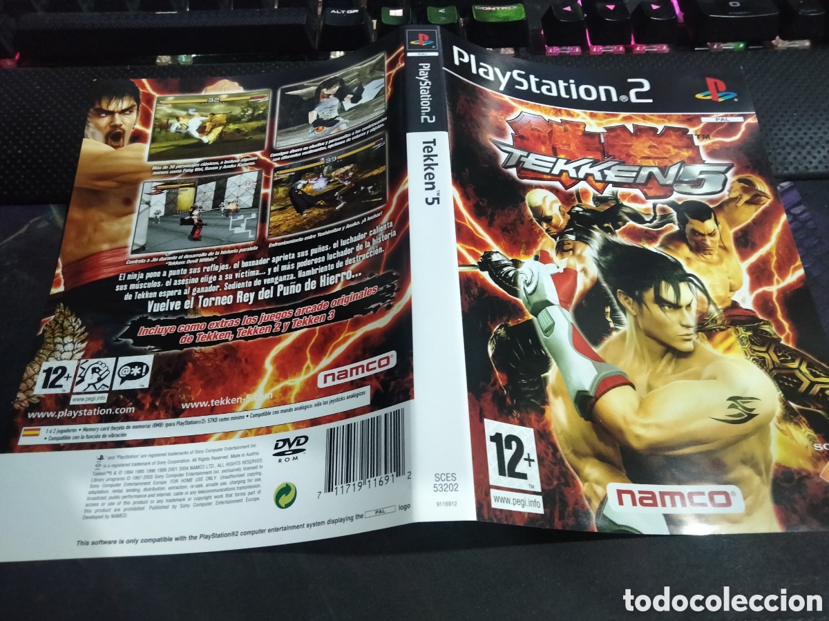 Videojuegos y consolas: Car&aacute;tula Tekken 5 ps2 - Foto 1