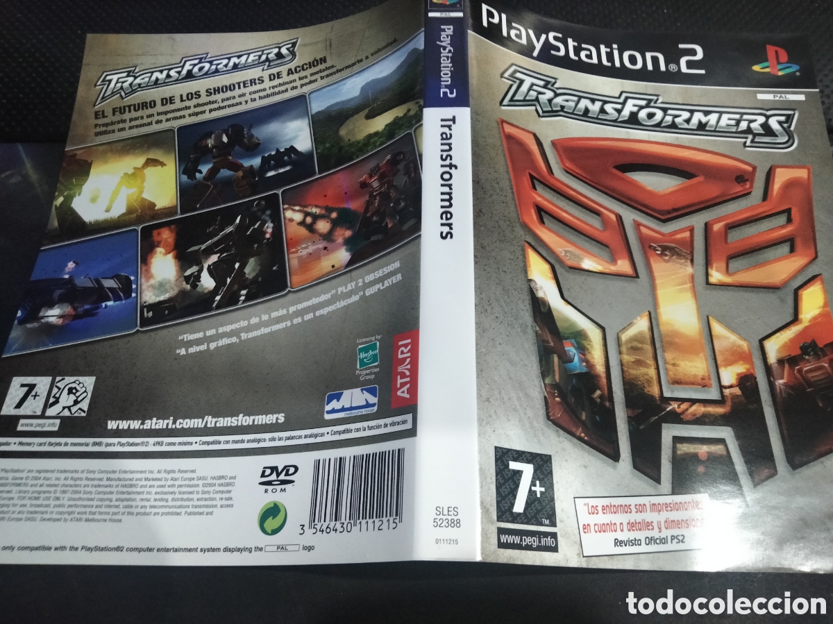 Videojuegos y consolas: Car&aacute;tula Transformers ps2 - Foto 1