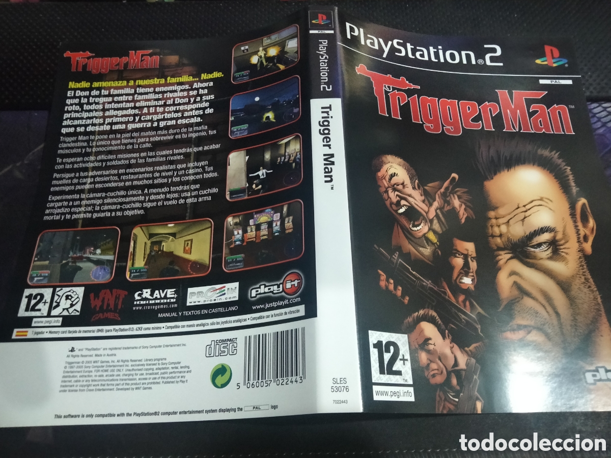 Videojuegos y consolas: Car&aacute;tula Trigger man ps2 - Foto 1